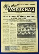 1956/57 Borussia Dortmund v Manchester United European Cup Programme date 21 Nov 1956