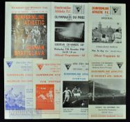 Selection of Dunfermline Athletic home European match programmes 1961/62 St. Patricks Athletic (