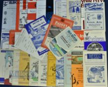 Collection of Bolton Wanderers FAC away match programmes to include 1946/47 Manchester City, 1948/49