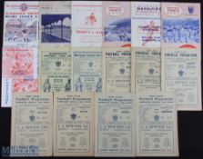 Collection of Wakefield Trinity and Warrington Rugby League official match programmes including