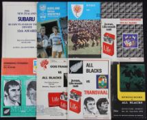 1976 South Africans v the All-Blacks Rugby Programmes etc (9): 1st test (Durban) & 2nd test (