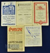 1947/48 Bolton Wanderers home match programme v Stoke City; aways at Charlton Athletic, Arsenal (