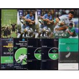 1963-2015 Mostly Irish Away Rugby Programmes etc (9): Signed by recently deceased NZ great Waka