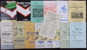 Collection of Doncaster, Featherstone Rovers, and Fulham Rugby League official match programmes