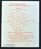 Scarce 1963/64 Stoke City v Bolton Wanderers Football League Cup 3rd round single card programme