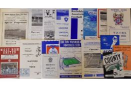Selection of Football League Cup football programmes to include 1960/61 Wrexham v Blackburn
