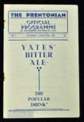 1936/37 Tranmere Rovers v Carlisle Utd Div. 3 (N) match programme 29 August 1936, programme no. 1;