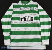 Multi-Signed 2001/03 Celtic Home replica Football Shirt features 10x signatures to front, No 16