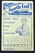 1934/35 Preston North End v West Bromwich Albion Div. 1 match programme 22 December 1934; creases,