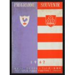 1962 Rare Japan v French Rugby Visitors Programme: ground-breaking trip by Paris University Club,