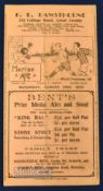 1933/34 Marine v Northern Nomads football programme Liverpool County Combination dated 26th Aug