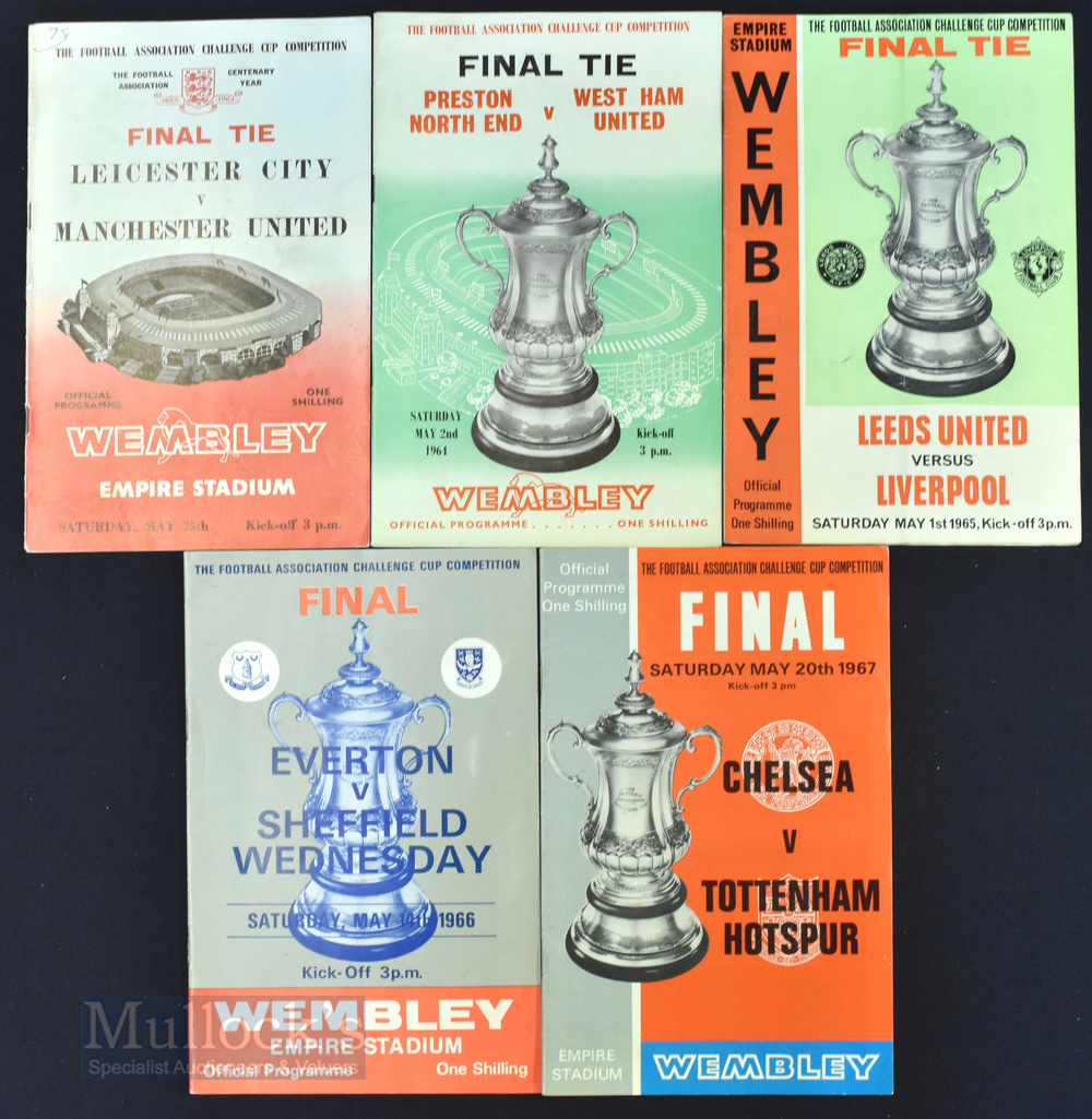 Collection of FA Cup Finals to include 1963, 1964, 1965, 1966, 1967, 1968, 1969, 1970, 1970