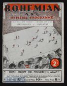 1941/42 League of Ireland shield Bohemians v Limerick 27 September 1941 at Dalymount Park match