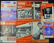 Selection of Rangers home match programmes 1957/58 AC Milan (EC), 1959/60 Anderlecht (EC), 1960/61