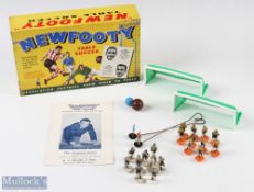 Newfooty' Table Soccer game features green plastic goals, instructions, two goalkeepers and two