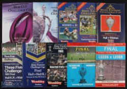 9x Rugby League challenge Cup Final Programmes from the 1970/80s (10) - 1971 Leeds v Leigh very