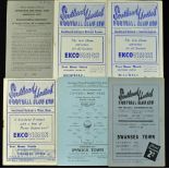 Selection of Southend Utd home match programmes 1945/46 Port Vale, 1948/49 Swansea Town (FAC),