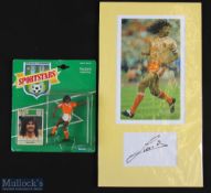 Ruud Gullit Signed Colour Print Display and Unopened Sportstars Figurine the display with colour