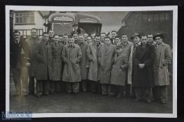 1947 New Zealand Rugby League Team Postcard size informal photograph - at Fartown 22nd November c/