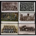 1905-1931 Rugby Team Photographic Postcards (6): Lovely selection, NZ 1905 in their boaters &