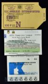 Tickets: 1983/84 UEFA final RSC Anderlecht v Tottenham Hotspur 9 May 1984 (corner removed up