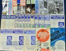 Collection of Bolton Wanderers home match programmes to include 1953/54 Portsmouth, 1955/56 Arsenal,