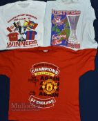 1991-1997 Manchester United Football T Shirts, to include 1991 European cup final -XL, Champions