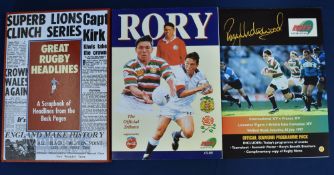 Rory & Rugby Publications (3): Rory Underwood's large 1997 146pp glossy, packed testimonial