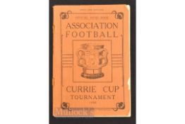 Very Rare 1908 Official Handbook for the Currie Cup Tournament in South Africa contains