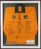 1995 Australian International Rugby Shirt signed by the full Rugby World Cup team: Official