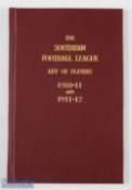 1910-1912 The Scottish football league list of players, rebound booklet lists of players retained by