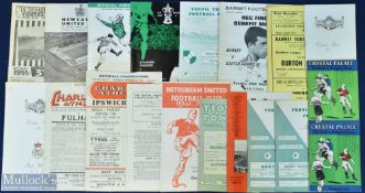 Assorted Football Programmes features 55/56 Newcastle Utd v West Bromwich Albion, 68/69 Newcastle