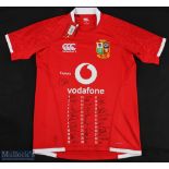 Scarce 2021 British Lions' Fully Signed Jersey with Player Nos: From the narrowly-lost, Covid-hit