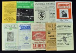 Selection of Third Lanark away match programmes at 1959/60 Dunfermline Athletic (SLC), 1960/61