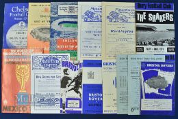 Assorted Football Programmes 1950s onwards features Stanley Matthews Soccer Manual, 56 England v