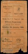 1933/34 Brechin City v Raith Rovers Div. 2 match programme 6 January 1934; poor condition, frail 4