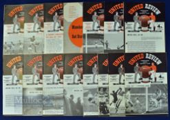 1957/58 Manchester Utd home match programme collection, Everton, Manchester City, Leeds Utd,