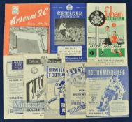 1949/50 Bolton Wanderers programme selection to include home WBA (Boxing Day) and aways Everton,