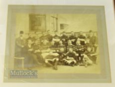 1891-2 Gloucester Rugby Framed Photograph: Splendid large mounted, framed & glazed 19" x 16.5"