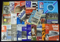 Collection of Leeds Utd away match programmes 1960s + 1970s, good variation of fixtures and clubs,