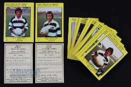 Scarce 1975-6 New Zealand Rugby Cards: Full set of 45 NZRFU Provincial Unions Representatives,