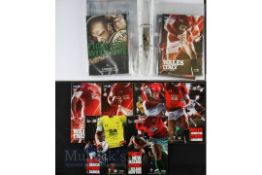 2009-2010 Great Wales Rugby Programme Collection (12): The four Autumn 2009 tests, the five Six