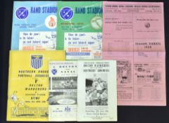 Bolton Wanderers 1959 football tour of South Africa match programmes to include Southern