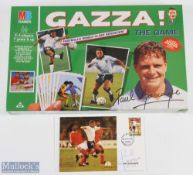 Paul Gascoigne Signed First Day Cover and unopened Board Game 'Gazza! The Game' - the first day cove