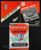 1959 British & Irish Lions Rugby Programmes in NZ (3): Issues v Canterbury, and the Second & Third