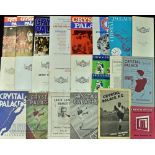 Collection of Crystal Palace home match programmes 1946/47 Torquay Utd, 1948/49 Bristol City (