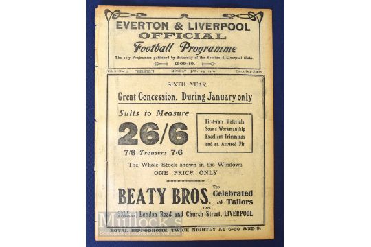 1909/1910 England International trial match at Liverpool FC; Whites v Stripes 24 January 1910