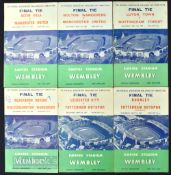 Collection of FA Cup final match programmes to include 1957, 1958, 1959, 1960, 1961, 1962; fair/good