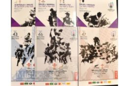 2019 Rugby World Cup, All Wales Programmes (7): All the large glossy issues from Japan as Wales