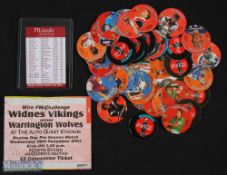 Complete Collection of Australian Rugby League Coca Cola Footy Face Circular trade cards (40/40) -